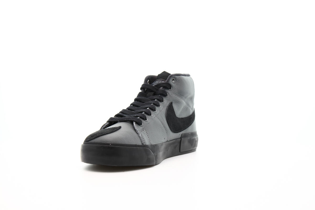 Nike SB Mens Zoom Blazer Mid Edge 'Iron Grey' Shoes - Image 6
