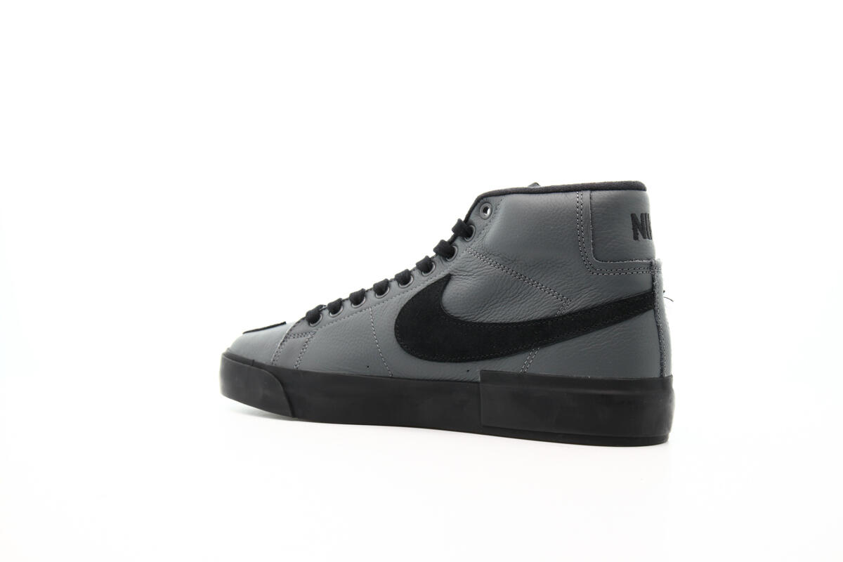 Nike SB Mens Zoom Blazer Mid Edge 'Iron Grey' Shoes - Image 9