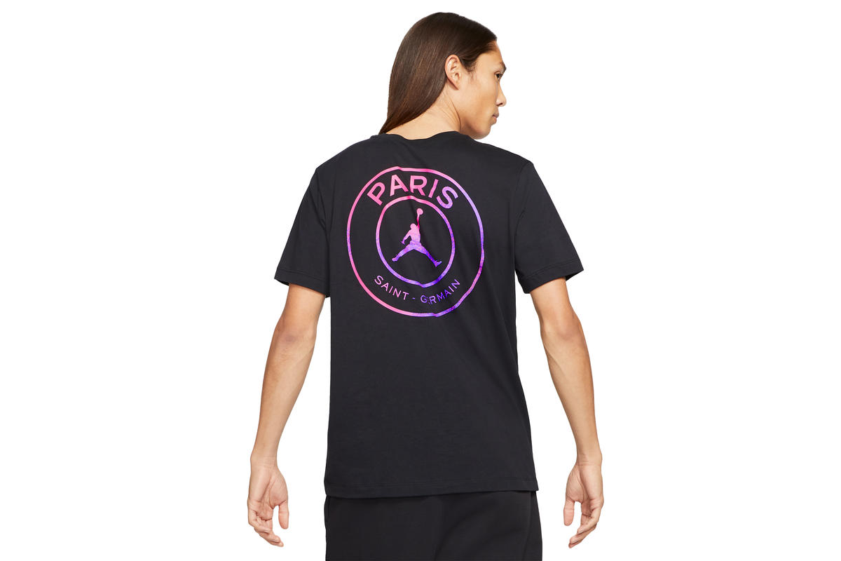 Air Jordan PSG LOGO TEE Black - Image 3