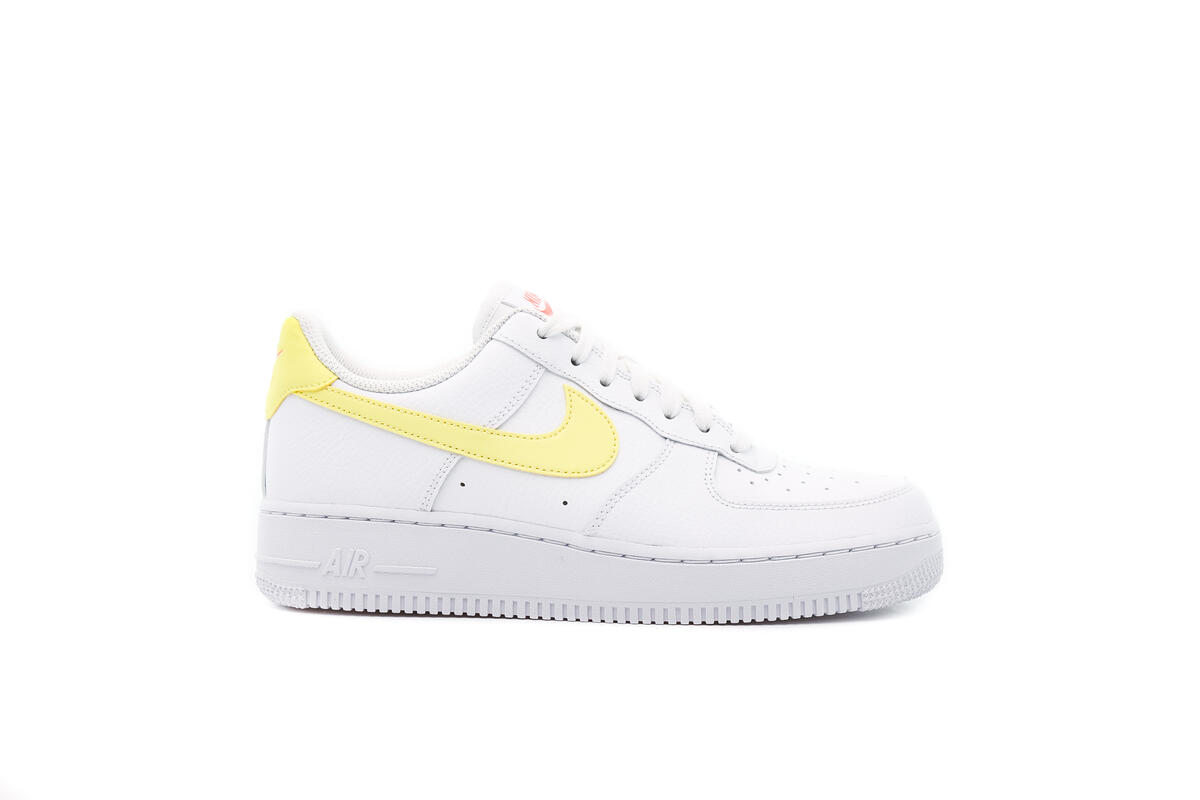 Nike WMNS Air Force 1 - White / Bright Mango / Light Citron - Image 7