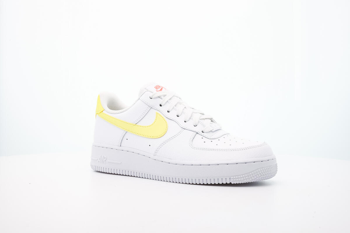 Nike WMNS Air Force 1 - White / Bright Mango / Light Citron - Image 8