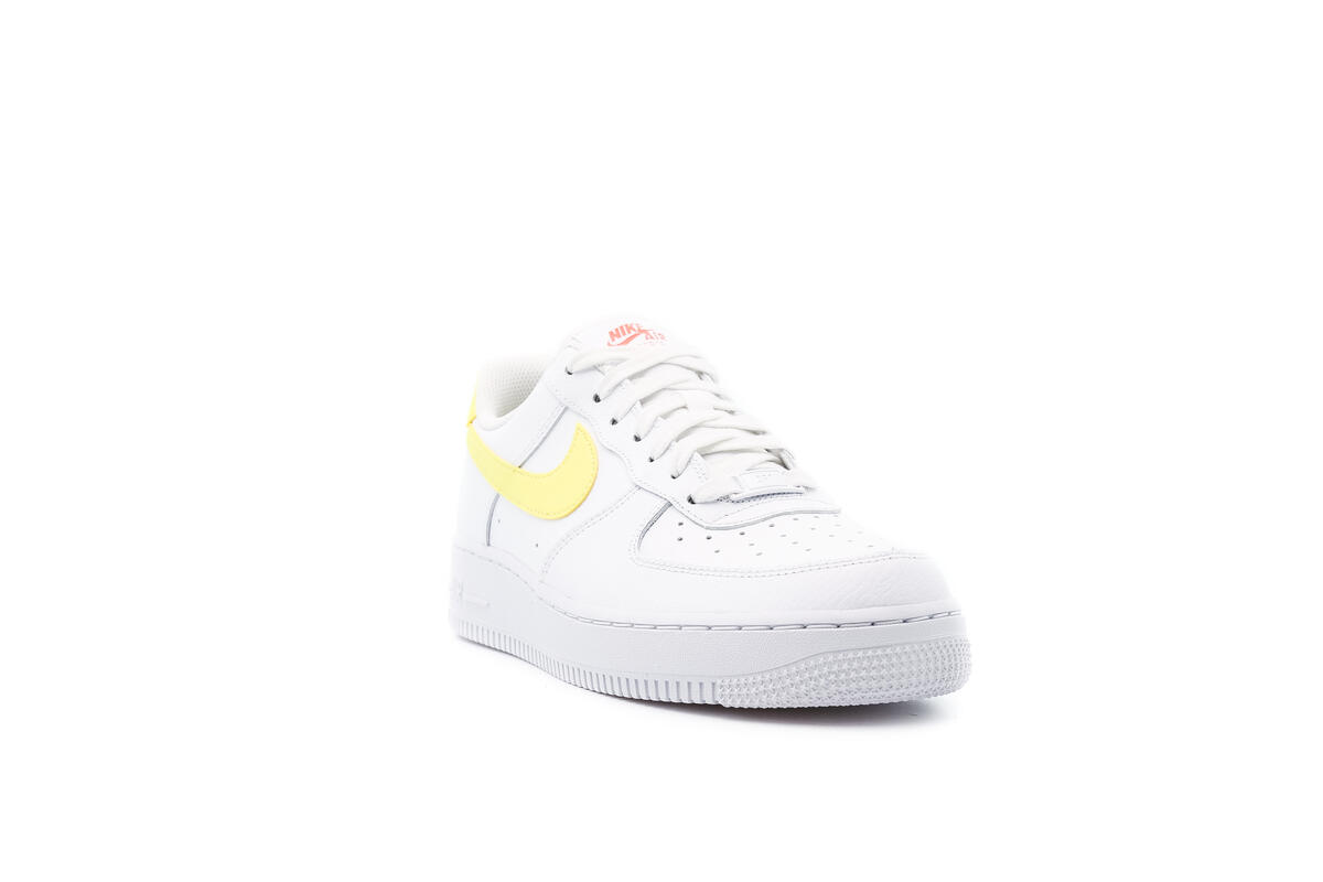 Nike WMNS Air Force 1 - White / Bright Mango / Light Citron - Image 9