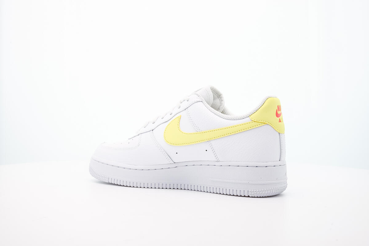 Nike WMNS Air Force 1 - White / Bright Mango / Light Citron - Image 14