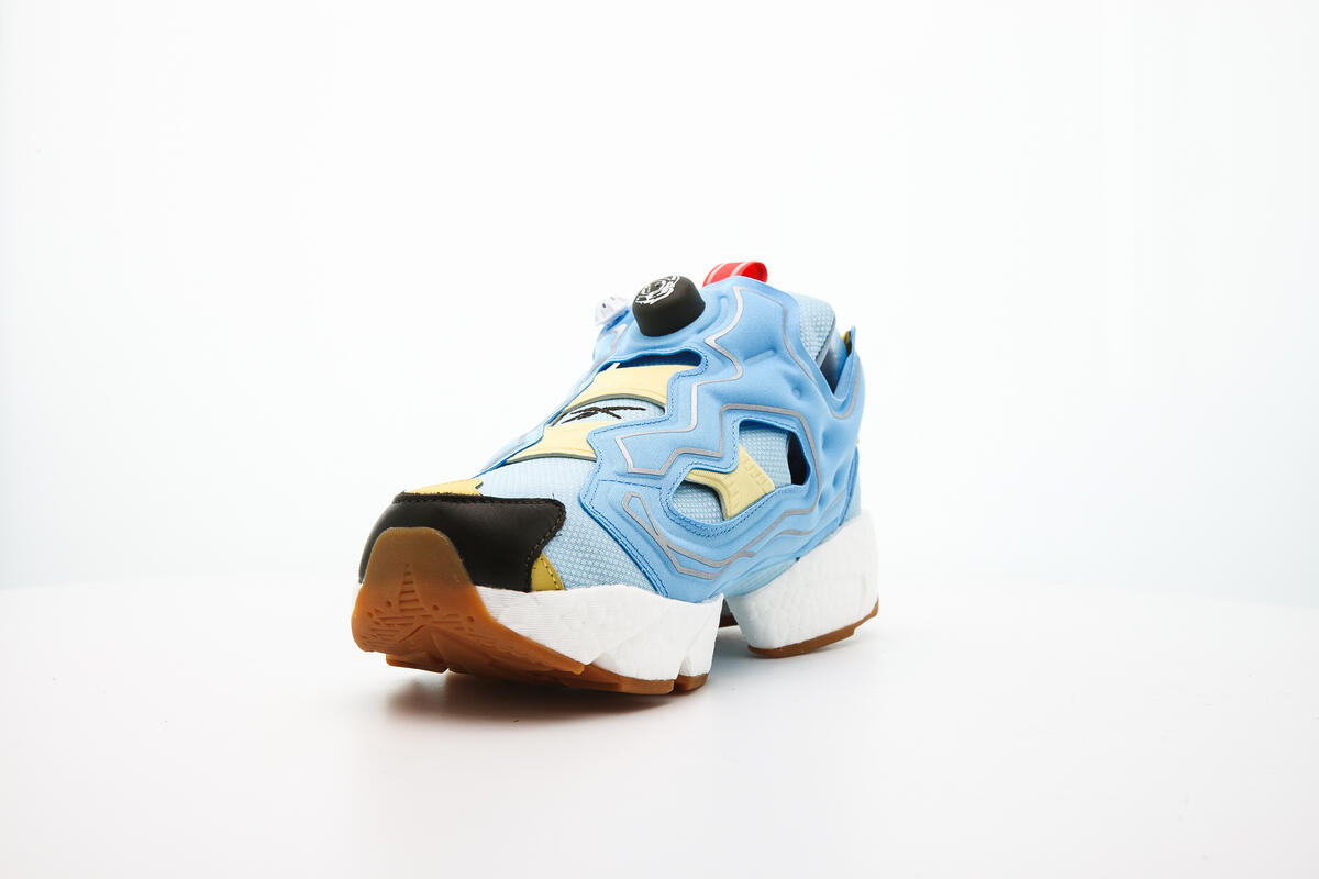 BBC x Reebok Instapump Fury Boost - Dandy Blue/Sky Blue/Yellow Sensation - Image 6