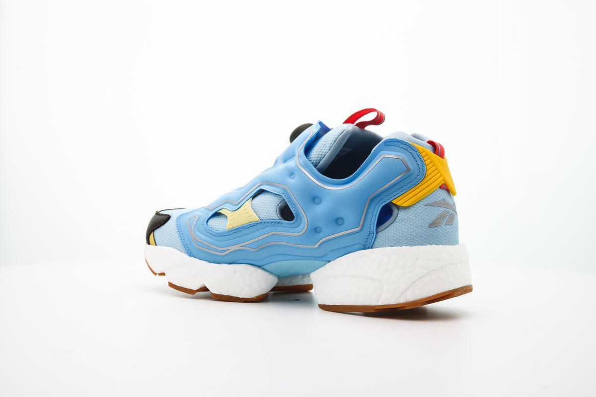 BBC x Reebok Instapump Fury Boost - Dandy Blue/Sky Blue/Yellow Sensation - Image 9