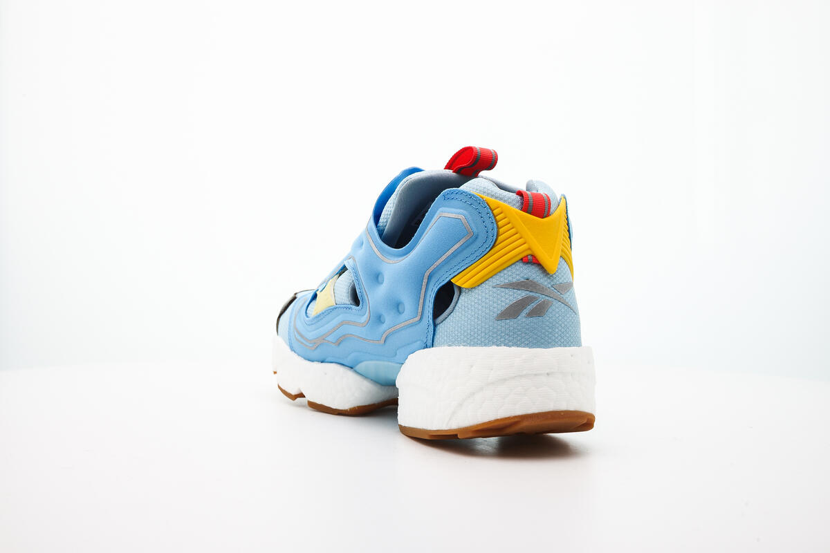 BBC x Reebok Instapump Fury Boost - Dandy Blue/Sky Blue/Yellow Sensation - Image 10