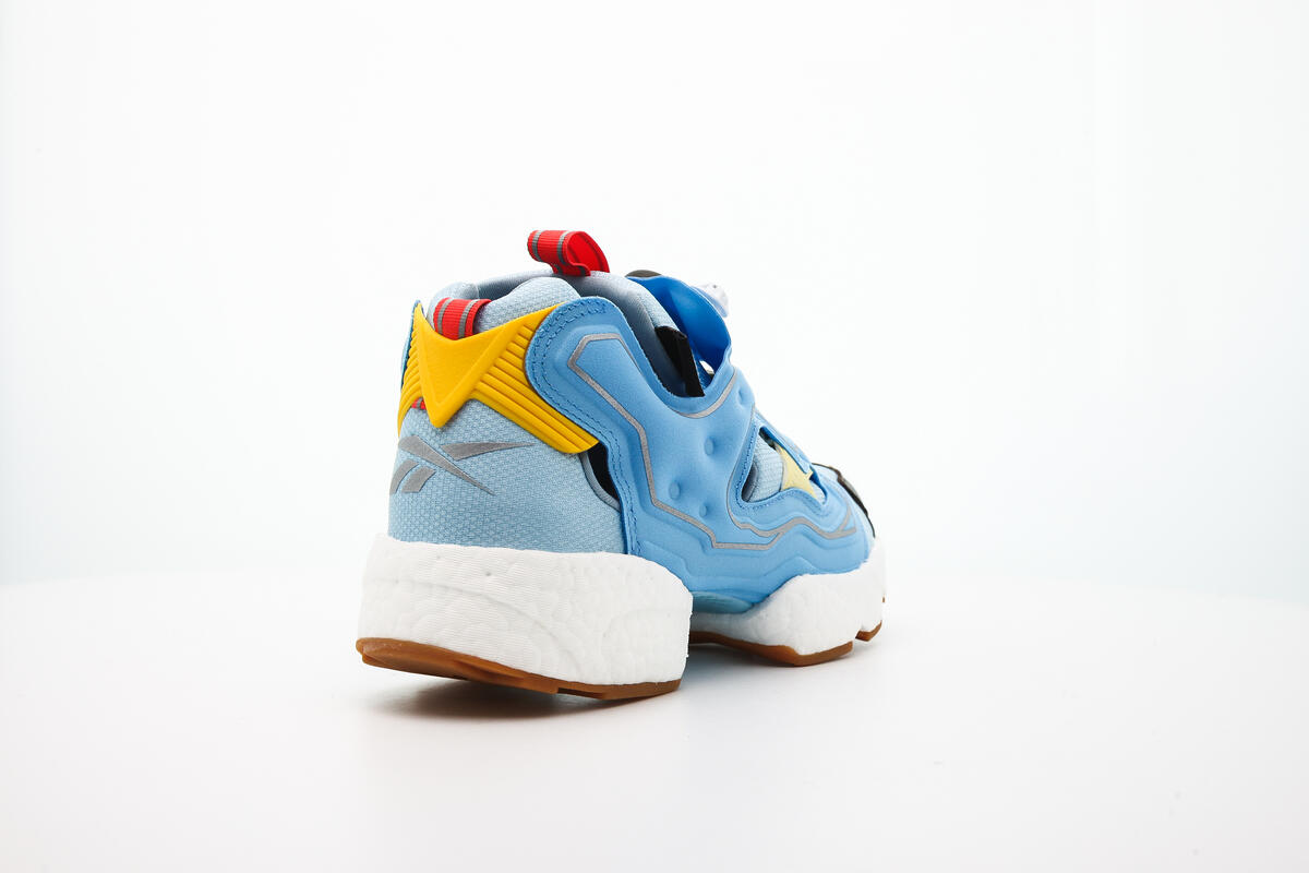 BBC x Reebok Instapump Fury Boost - Dandy Blue/Sky Blue/Yellow Sensation - Image 12