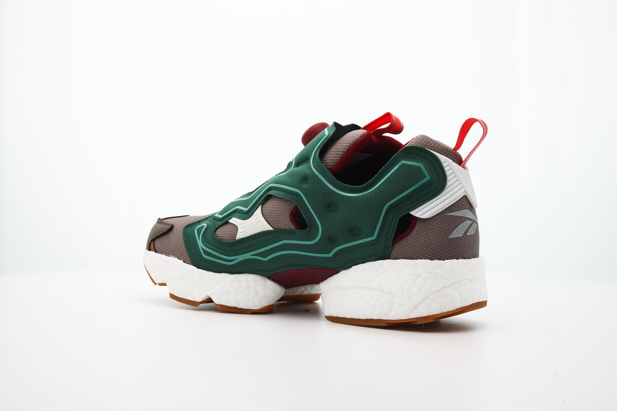 BBC x Reebok Instapump Fury Boost - Green/Stone Grey/Burgundy - Image 9