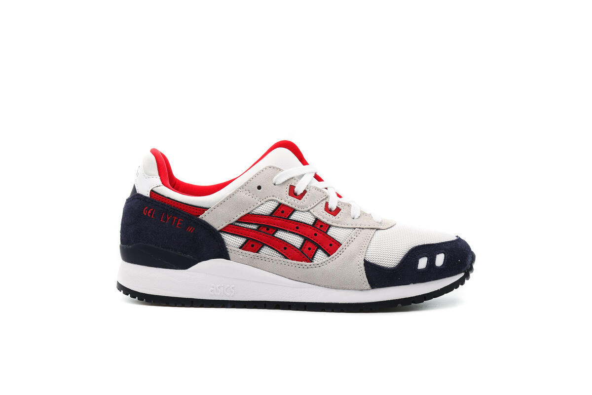 Asics Gel Lyte III 'White/Red/Blue' - Image 2