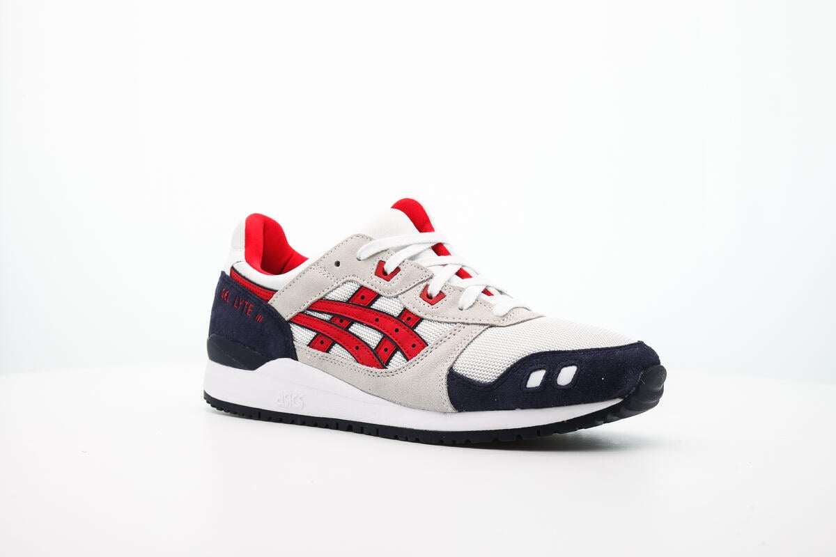 New Asics Men\'s Gel-Lyte‎ One Eighty, White / Red, Gray  H6L3N, Size 10.5 Gel Lyte 3 OG Retro  main image 4