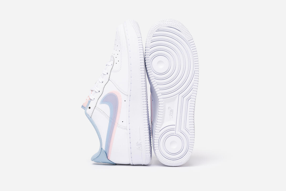 Nike Air Force 1 LV8 GS Double Swoosh White Armory Blue - Image 17