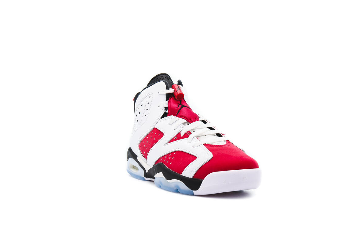 Nike Air Jordan Retro 6 OG Carmine White Black 2021 384665-106 Size 7Y Air Jordan 6 Retro Carmine 2021 GS White/Black/Carmine  main image 3