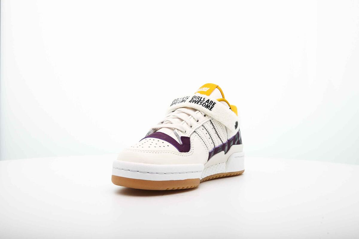 adidas Originals Girls ARE Awesome Forum LOW W "Chalk White" - Image 6