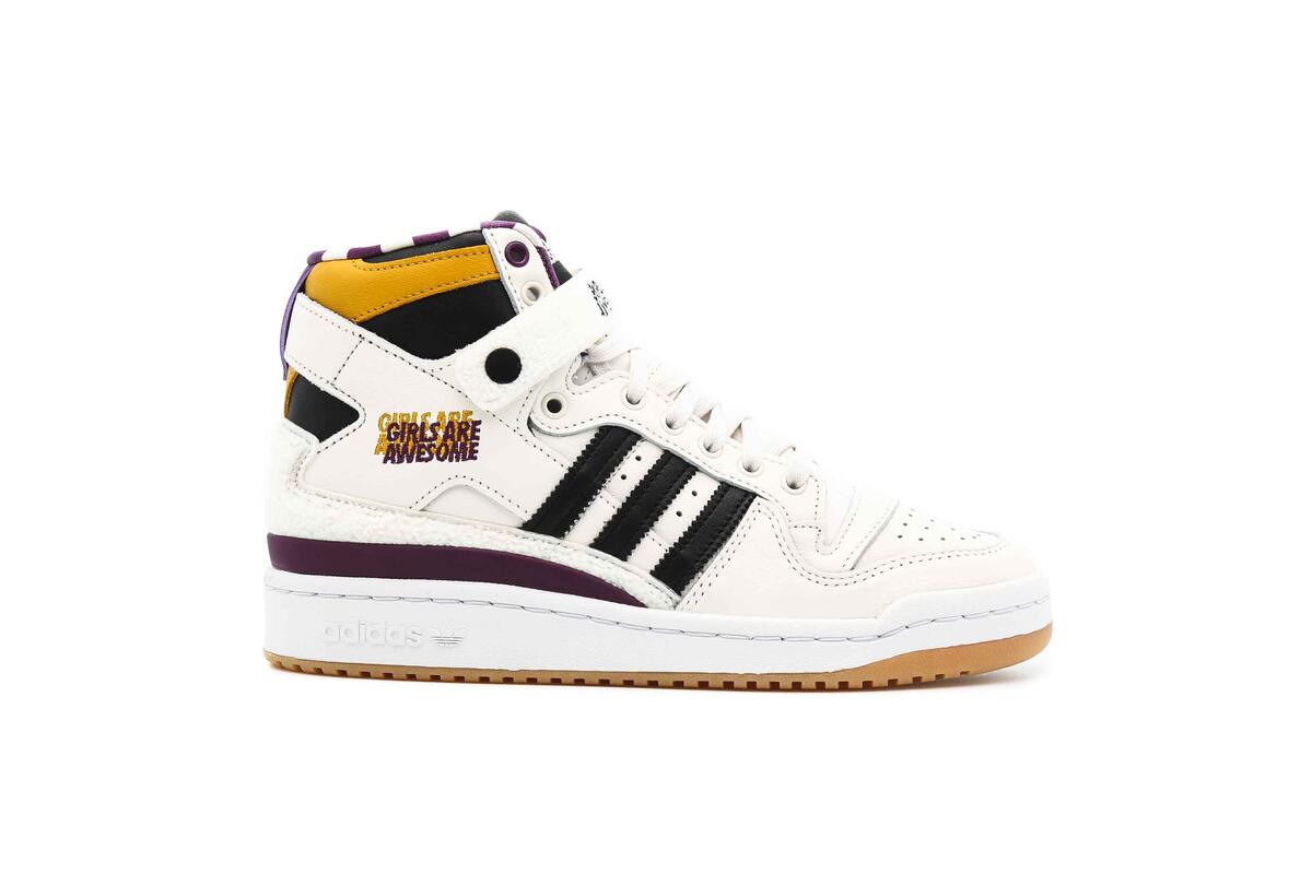 adidas Originals Girls ARE Awesome Forum 84 HIGH "Chalk White" - Image 2