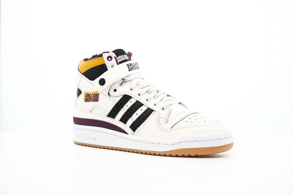 adidas Originals Girls ARE Awesome Forum 84 HIGH "Chalk White" - Image 3