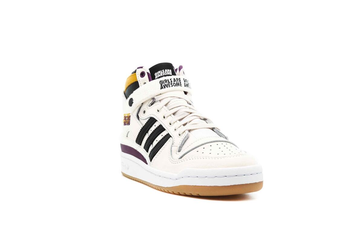 adidas Originals Girls ARE Awesome Forum 84 HIGH "Chalk White" - Image 4