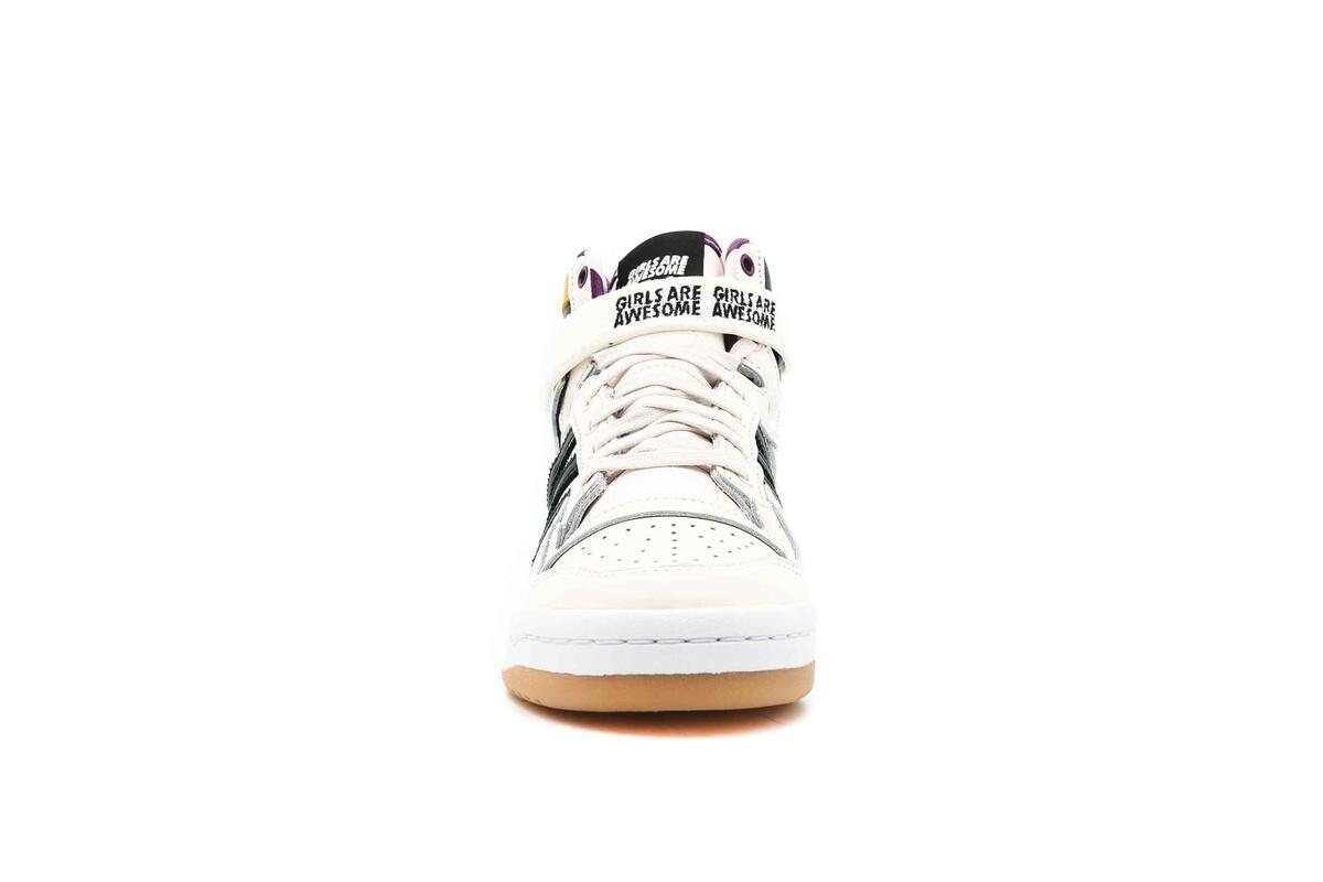 adidas Originals Girls ARE Awesome Forum 84 HIGH "Chalk White" - Image 5