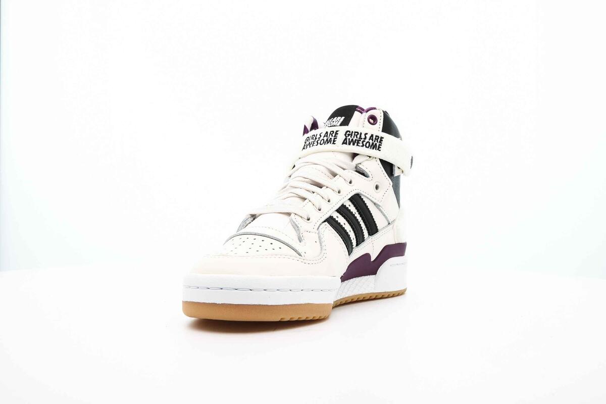 adidas Originals Girls ARE Awesome Forum 84 HIGH "Chalk White" - Image 6