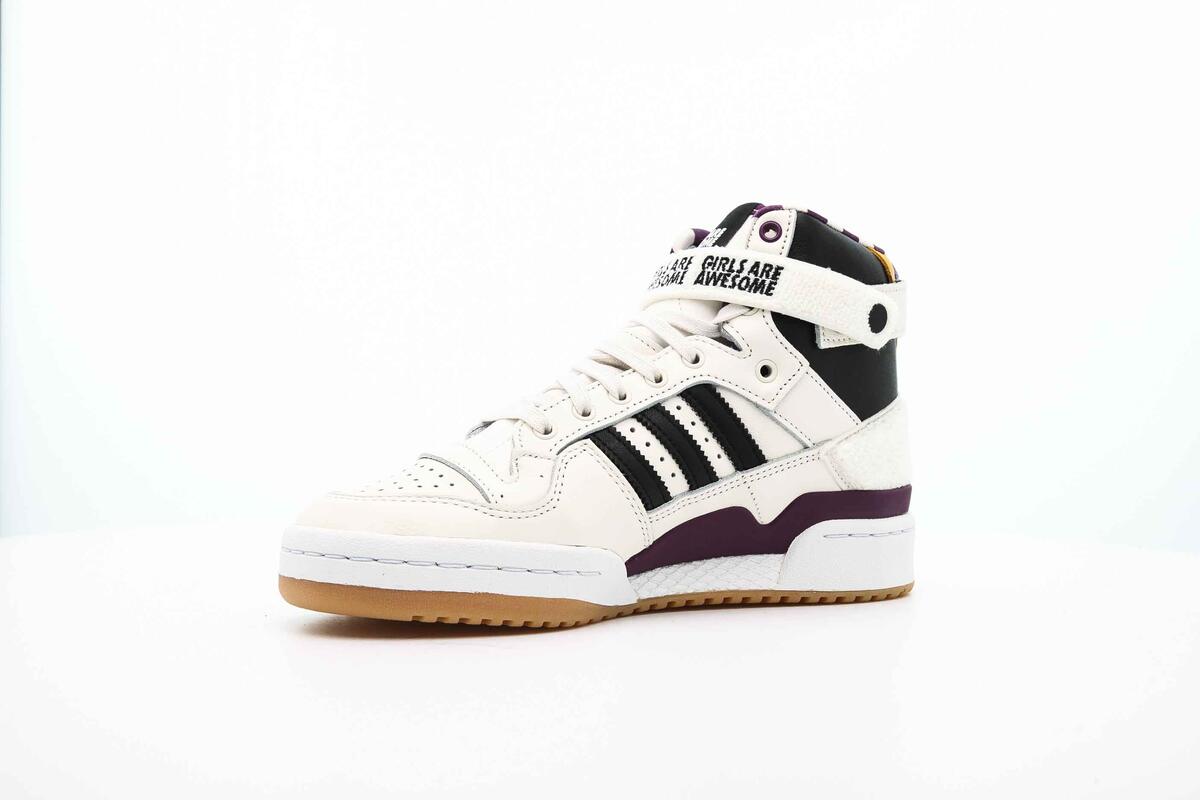 adidas Originals Girls ARE Awesome Forum 84 HIGH "Chalk White" - Image 7