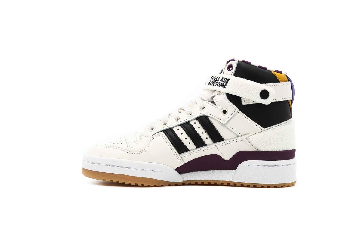 adidas Originals Girls ARE Awesome Forum 84 HIGH "Chalk White" - Image 8