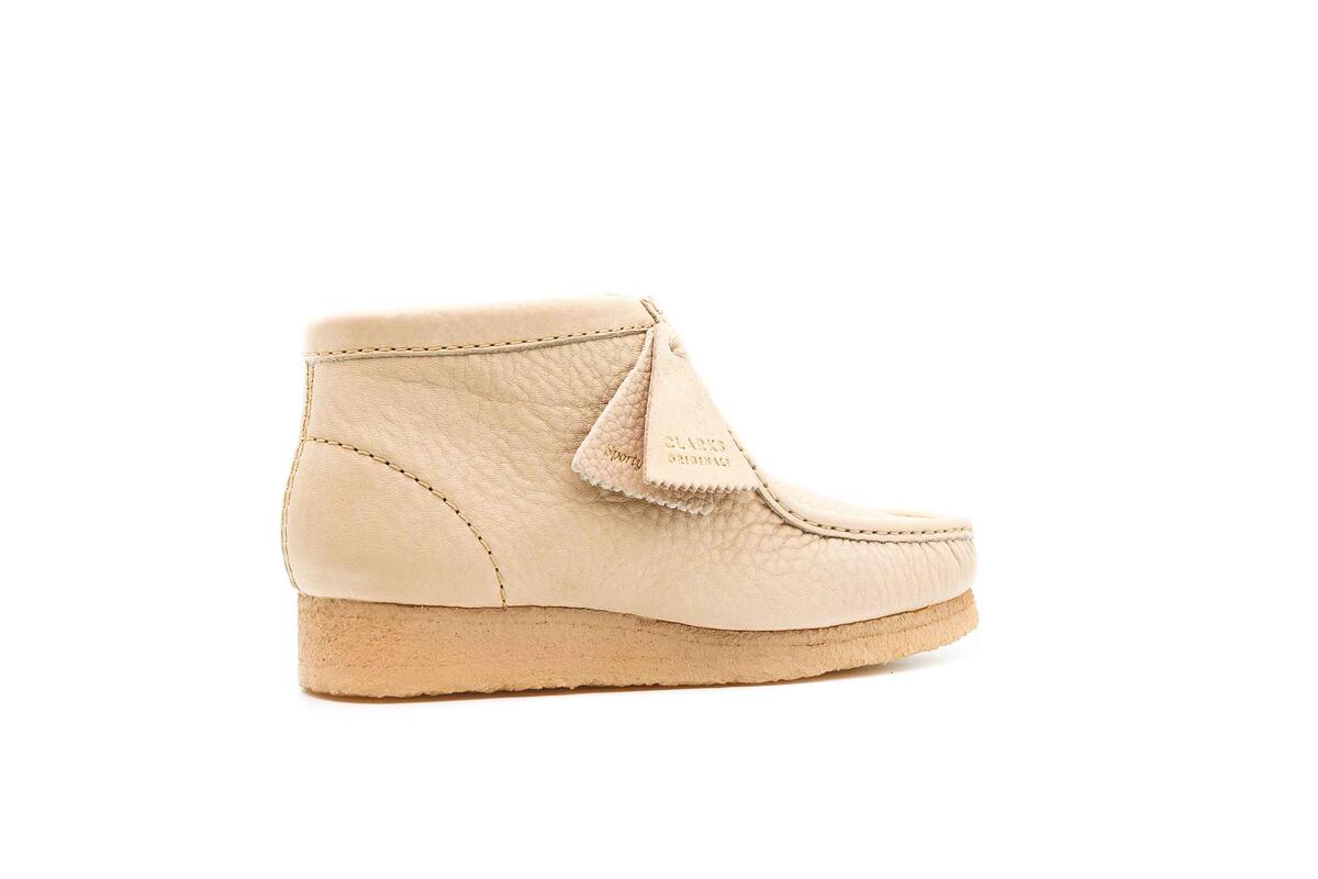 Clarks Originals x Sporty & Rich x Sporty AND RICH Wallabee BOOT "Off White" - Image 13