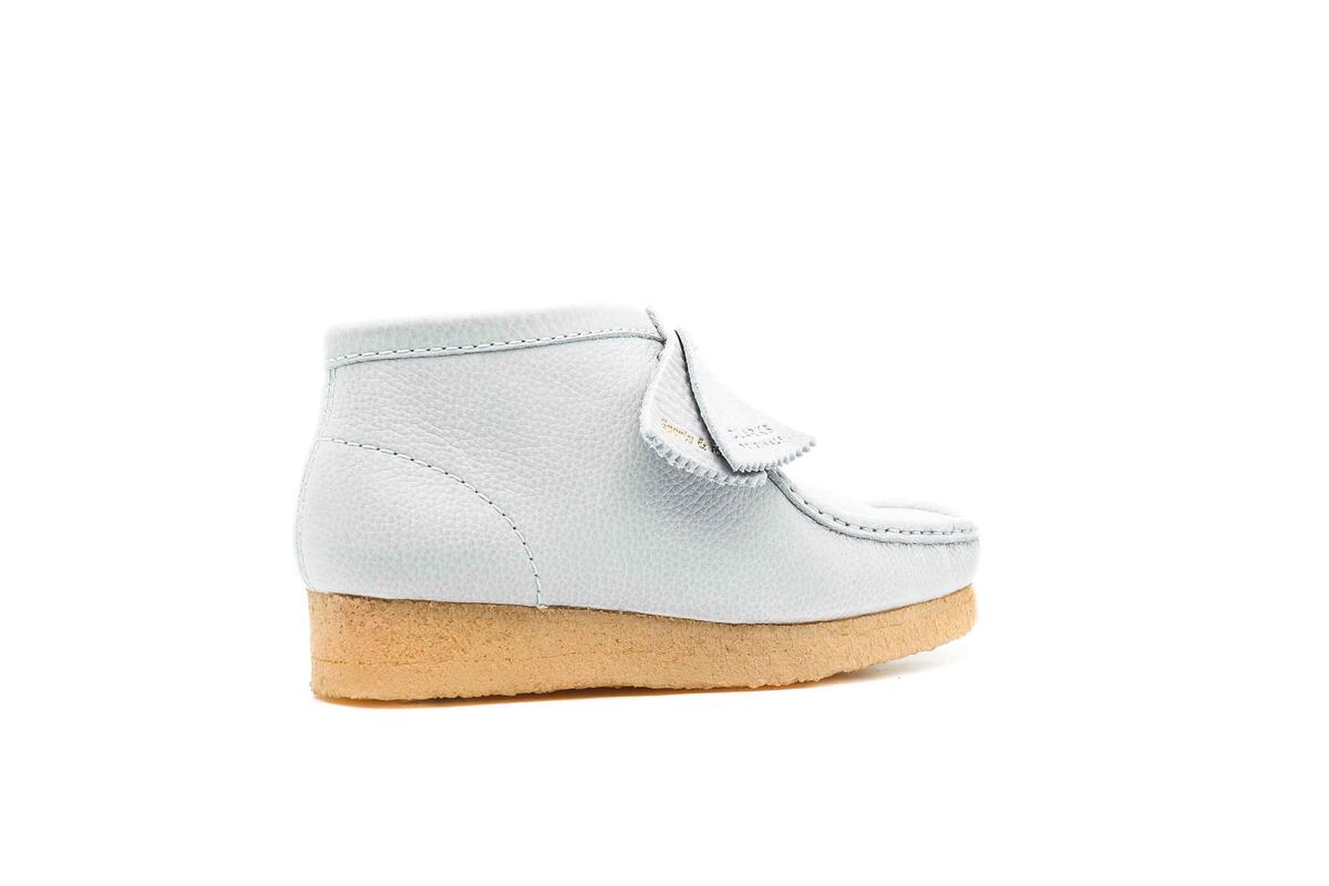 Clarks Originals x Sporty & Rich x Sporty AND RICH Wallabee BOOT "Light Blue" - Image 13