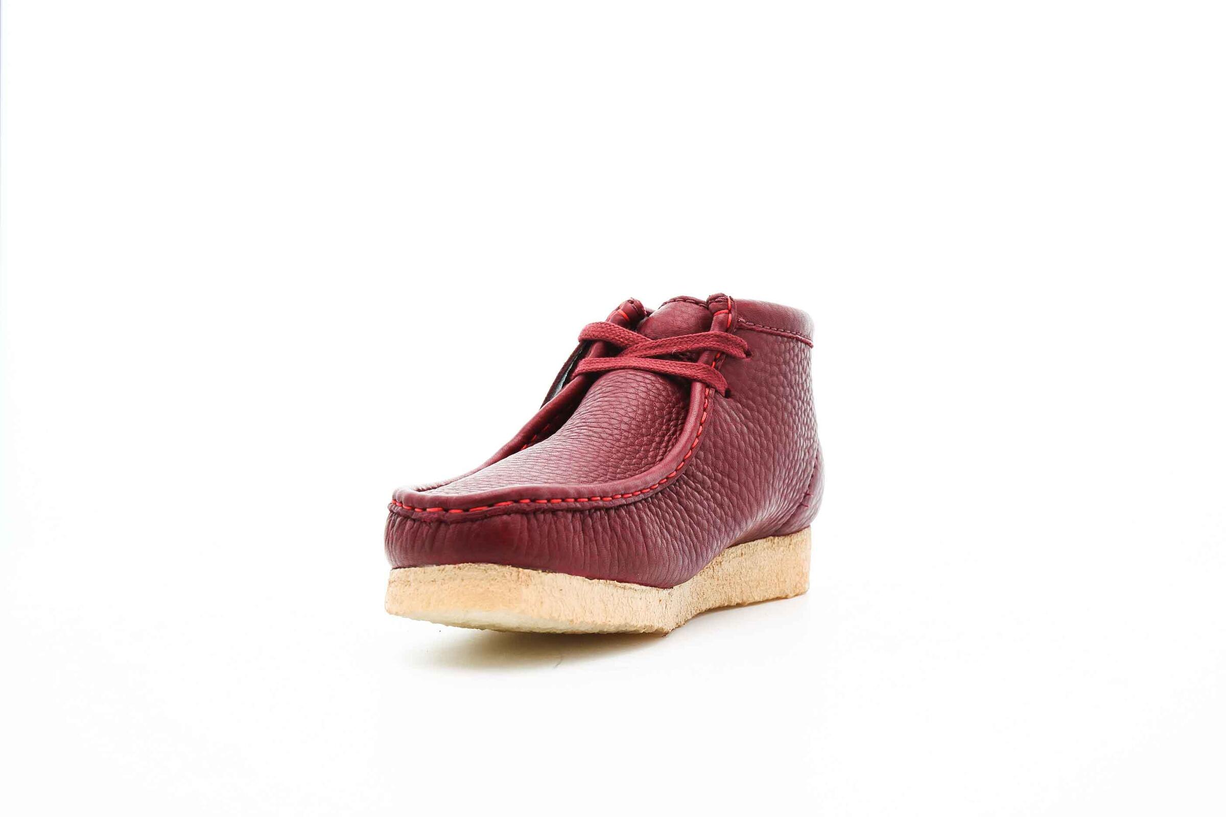 Clarks Originals x SPORTY AND RICH WALLABEE BOOT "BURGUNDY"