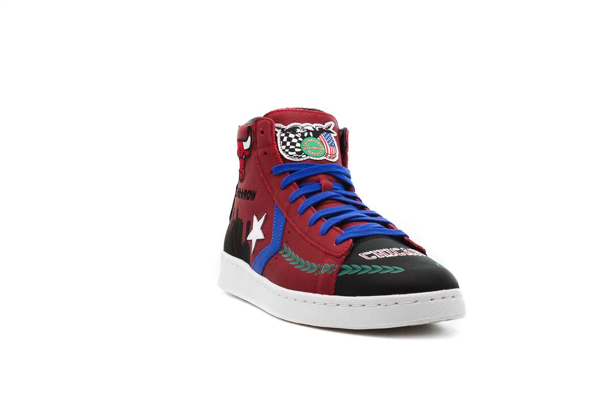 Converse x Chinatown Market 'Chicago Bulls Championship Jacket' Pro Leather Hi (Rot) - Image 10