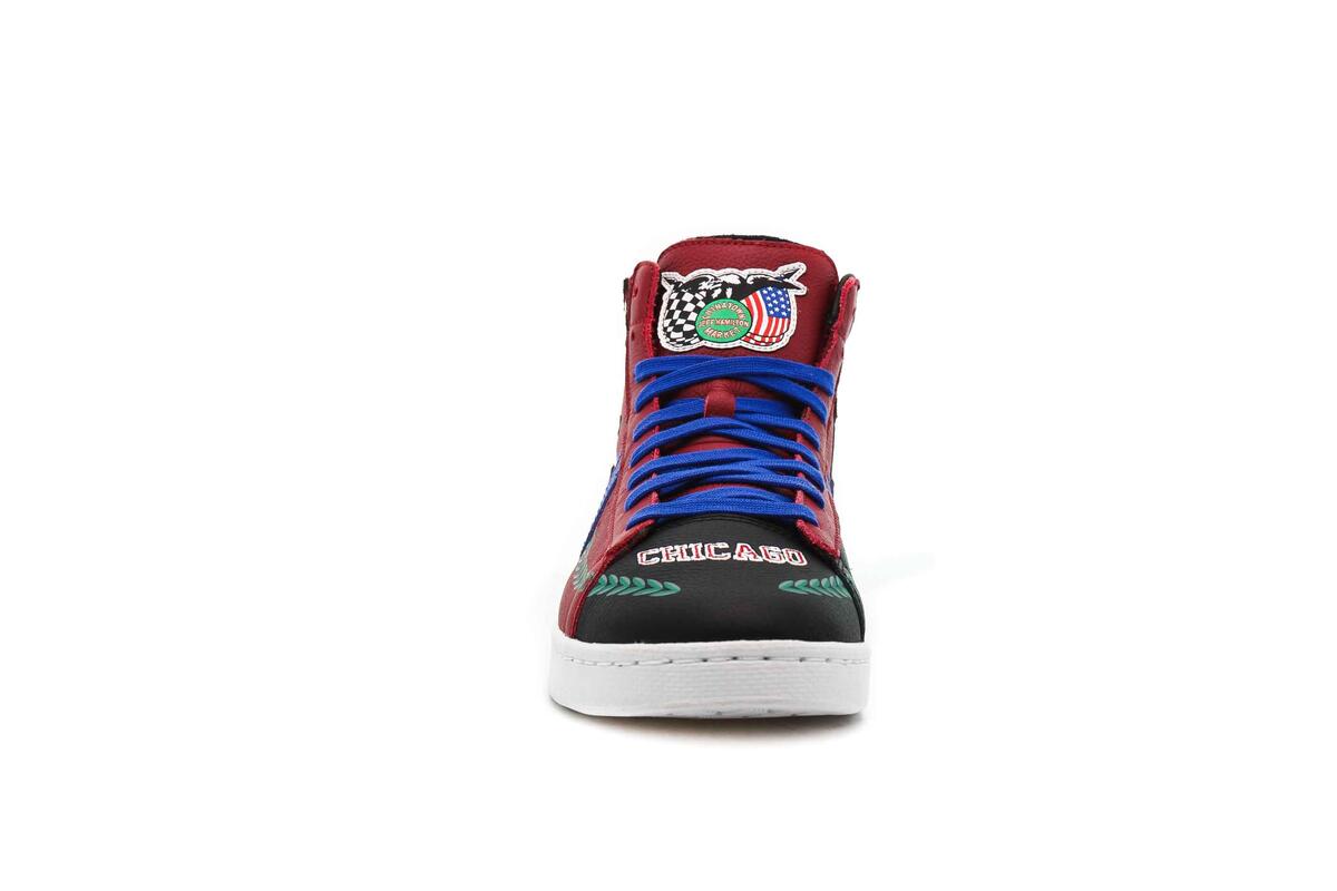 Converse x Chinatown Market 'Chicago Bulls Championship Jacket' Pro Leather Hi (Rot) - Image 11