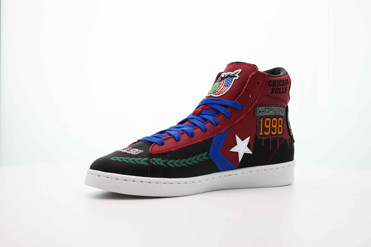 Converse x Chinatown Market 'Chicago Bulls Championship Jacket' Pro Leather Hi (Rot) - Image 13