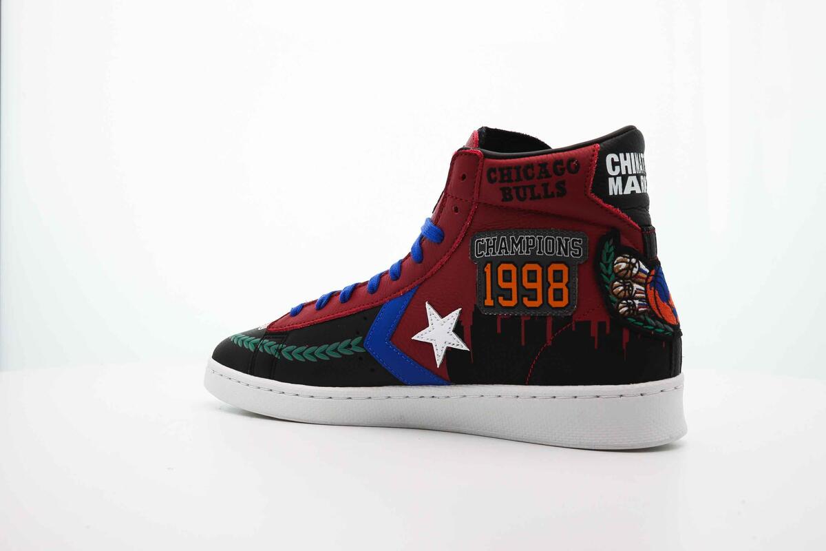 Converse x Chinatown Market 'Chicago Bulls Championship Jacket' Pro Leather Hi (Rot) - Image 15