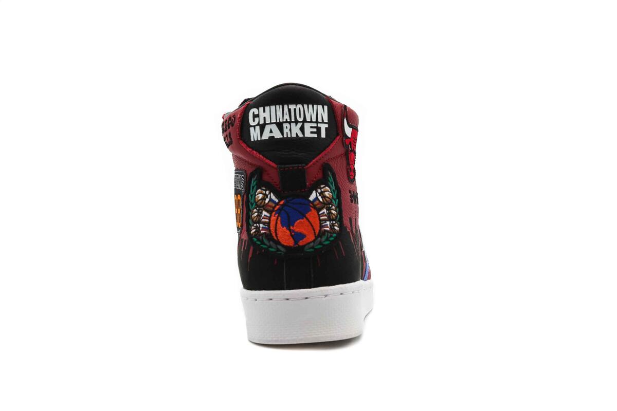 Converse x Chinatown Market 'Chicago Bulls Championship Jacket' Pro Leather Hi (Rot) - Image 17