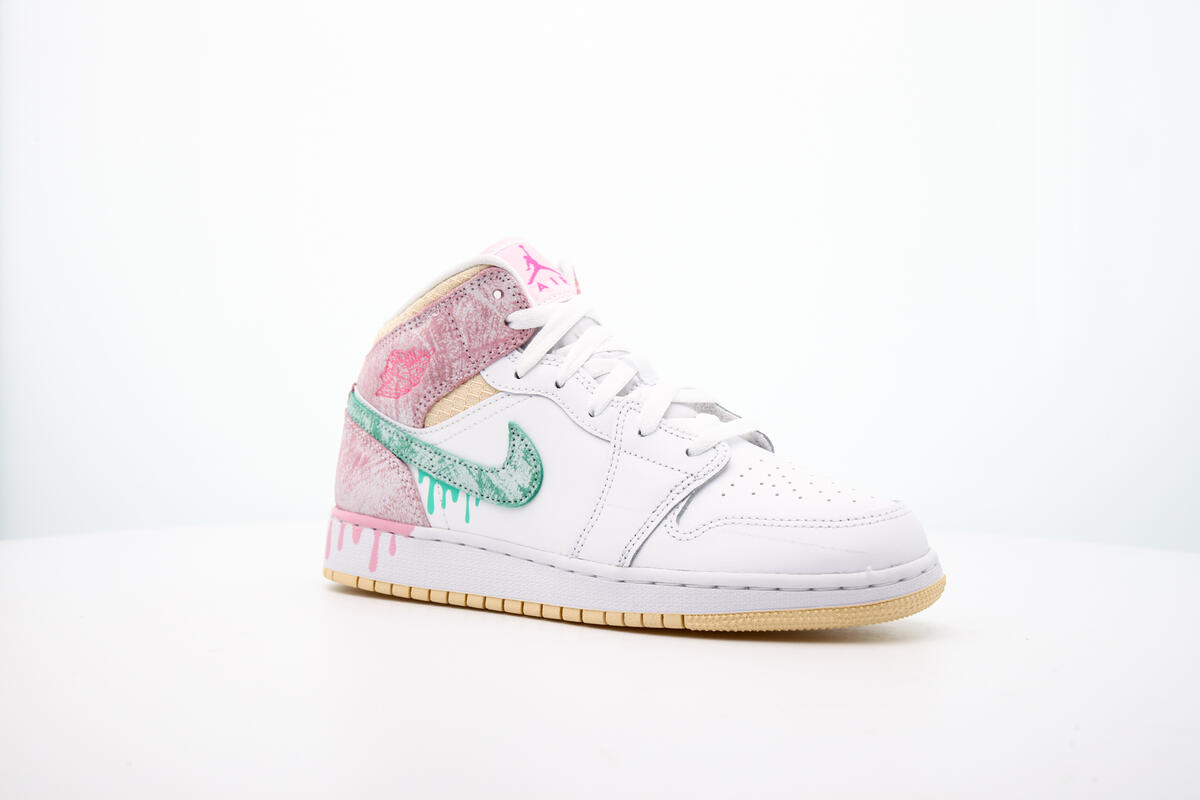 Air Jordan 1 MID SE (GS) White - Image 3