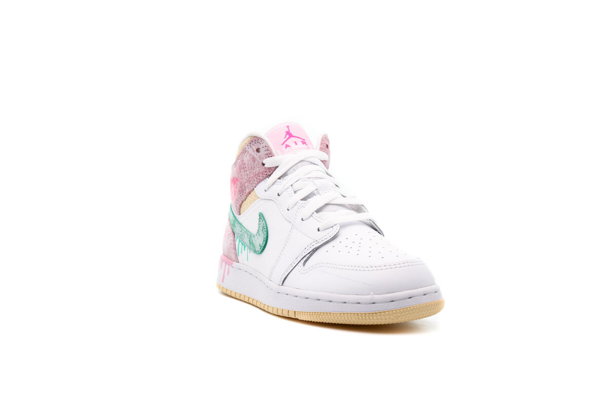 Air Jordan 1 MID SE (GS) White - Image 4