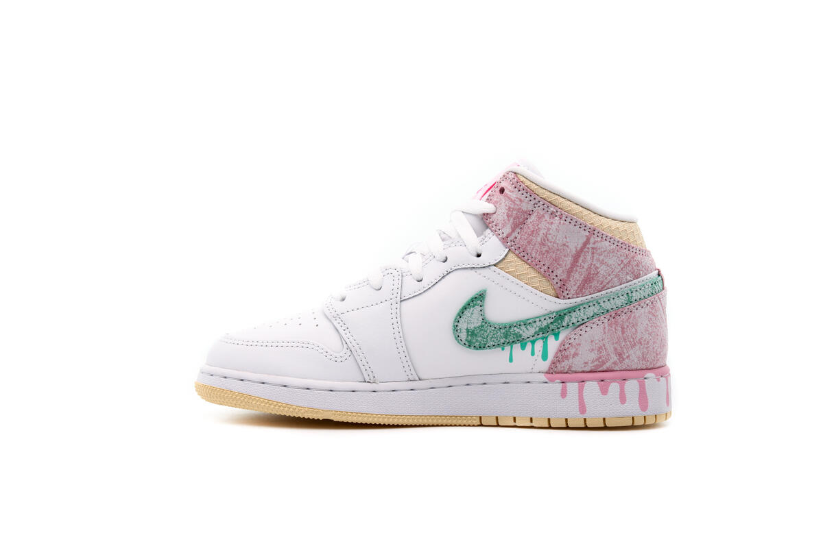 Air Jordan 1 MID SE (GS) White - Image 8