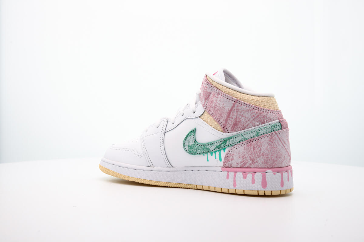 Air Jordan 1 MID SE (GS) White - Image 9