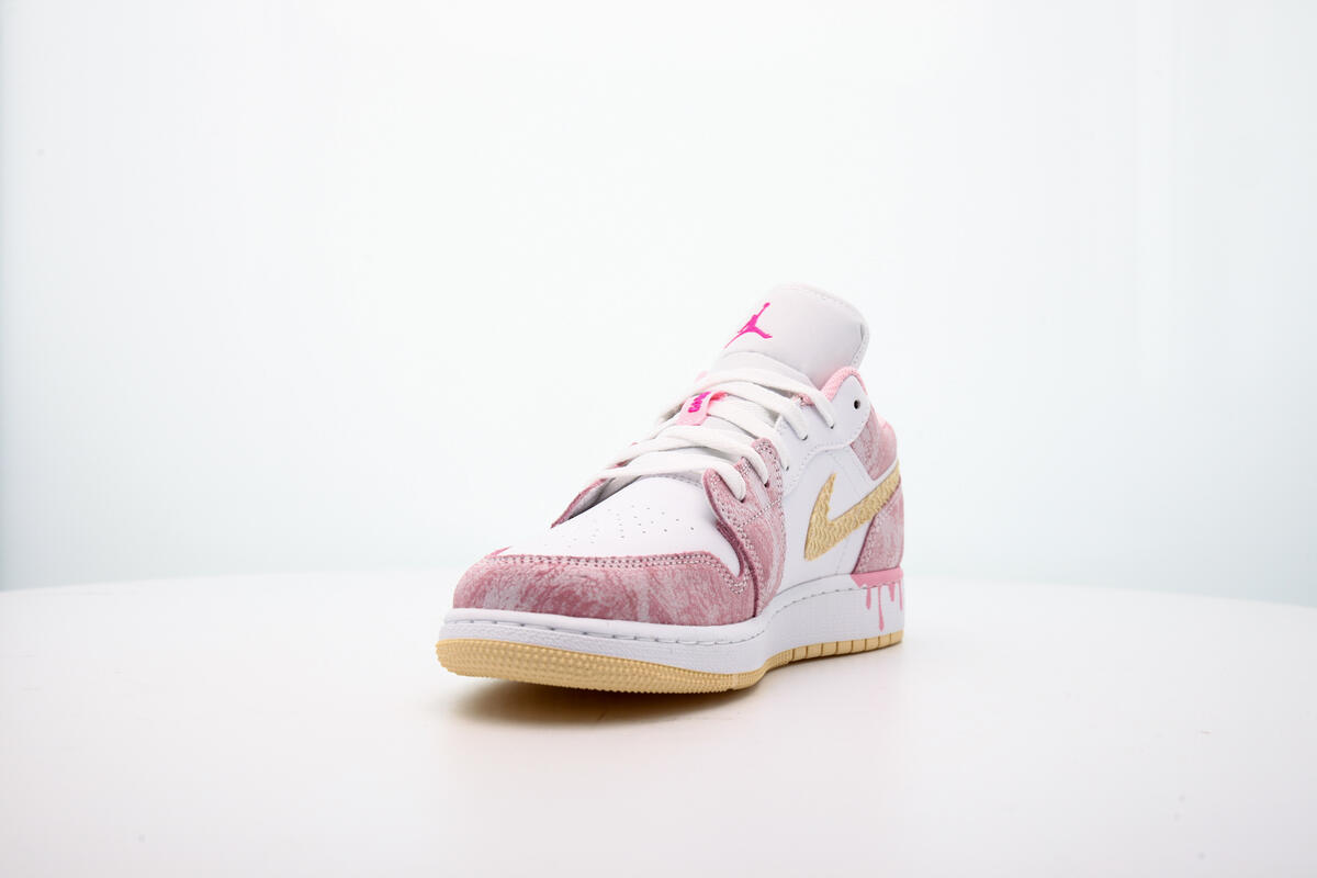 Air Jordan 1 Low 'Arctic Punch/Pale Vanilla-White' (GS) - Image 6
