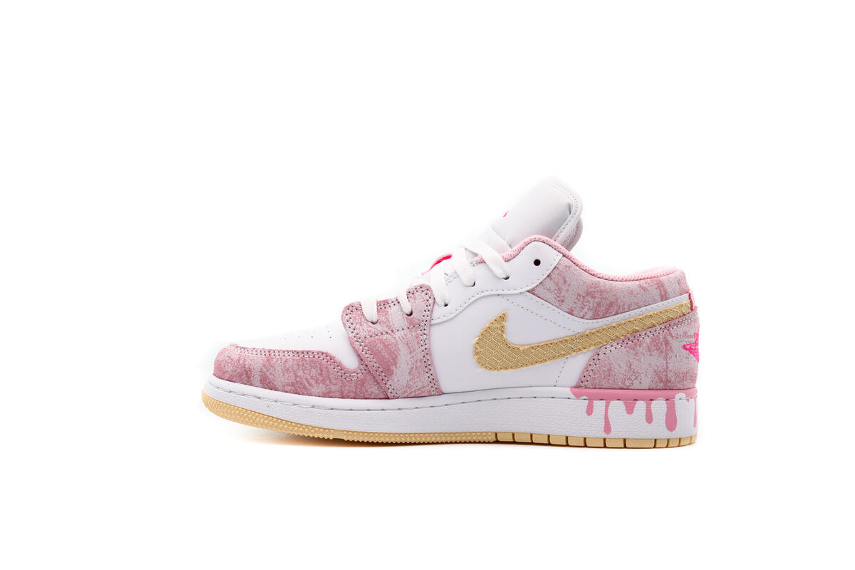 Air Jordan 1 Low 'Arctic Punch/Pale Vanilla-White' (GS) - Image 8