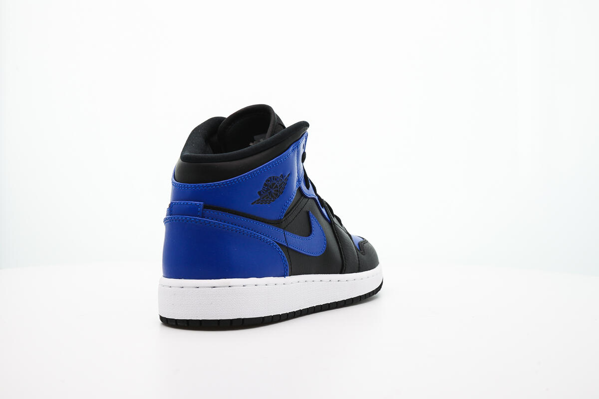 Air Jordan 1 Mid 'Black / Hyper Royal - White' (GS) - Image 13