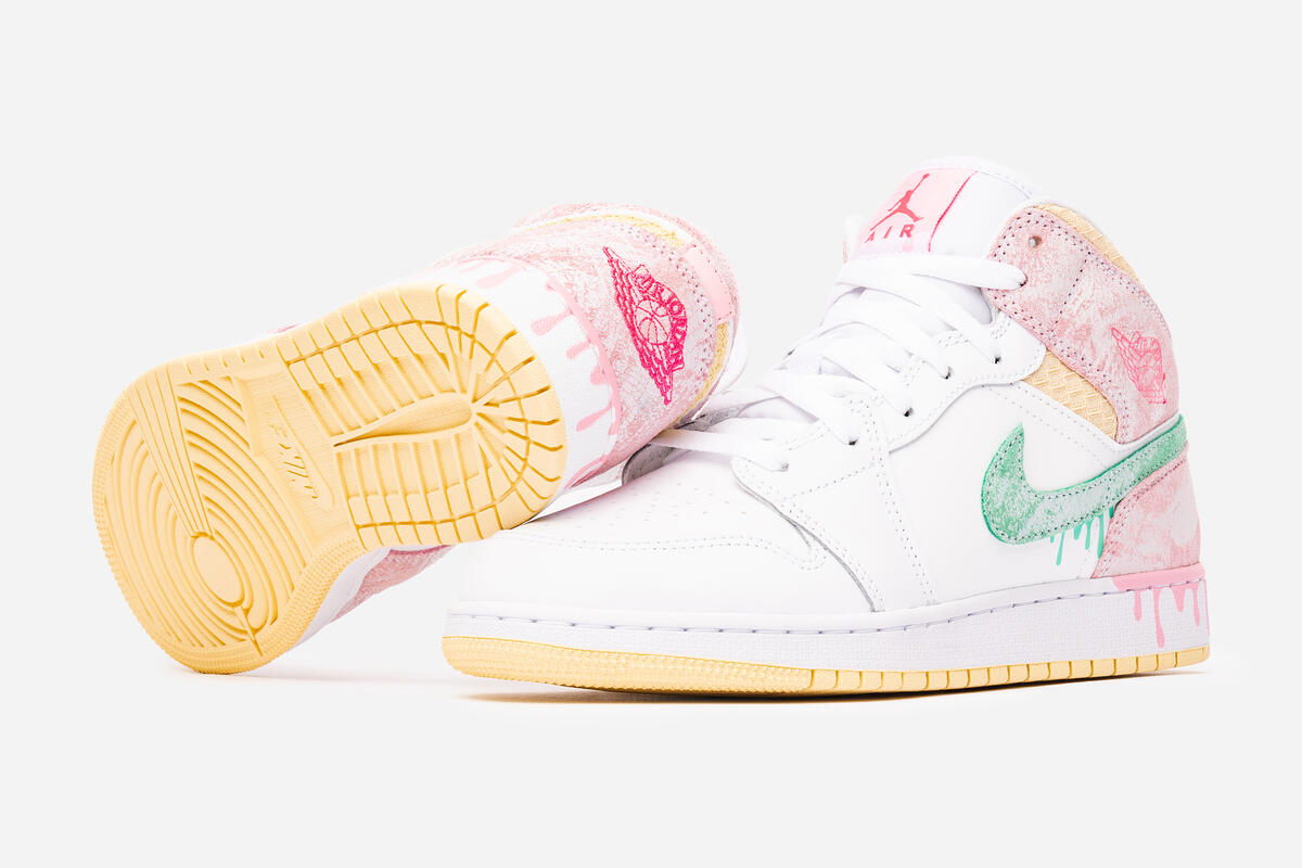 Air Jordan 1 MID SE (GS) White - Image 14