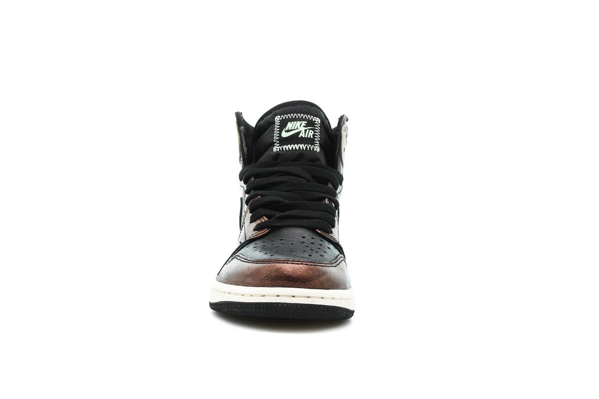 Air Jordan 1 Retro High OG Black / Starfish Mint - Light Army - Sail - Image 9