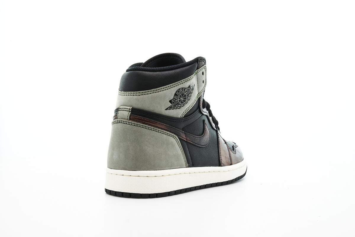 Air Jordan 1 Retro High OG Black / Starfish Mint - Light Army - Sail - Image 16