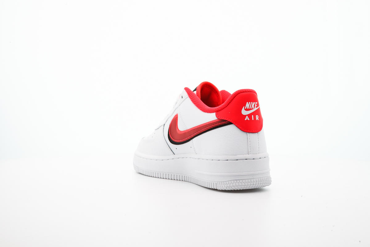 Nike Air Force 1 Low LV8 Double Swoosh Red Black (GS) - CW1574-101
