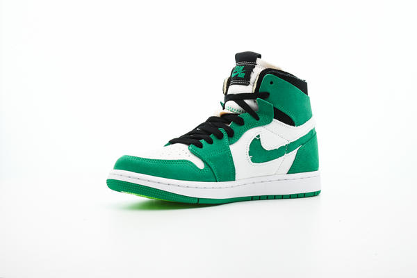 Nike Air Jordan 1 High Zoom CMFT Stadium Green CT0978-300 White Black Mens  Size