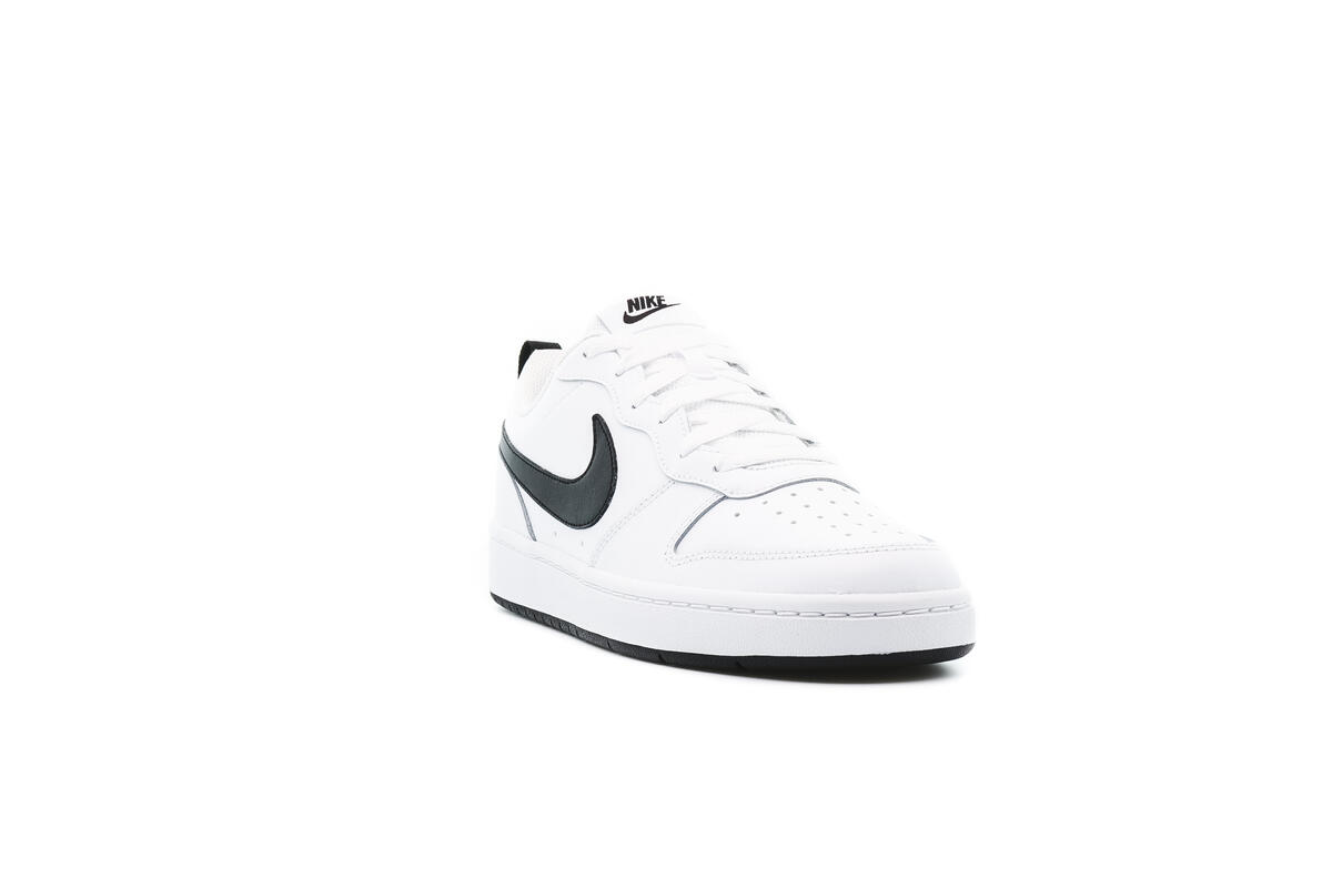 Nike Court Borough Low 2 Grade School White / Black - Image 10
