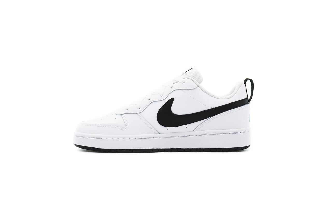 Nike Court Borough Low 2 Grade School White / Black - Image 14