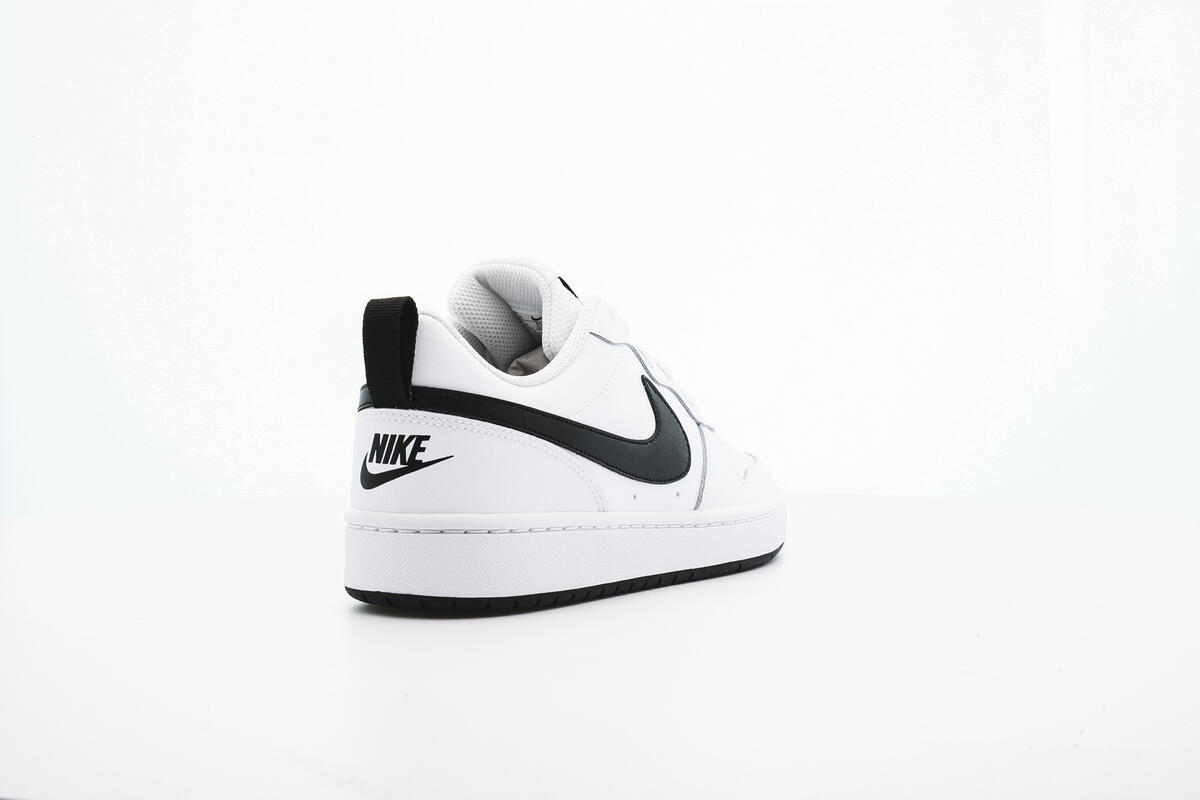 Nike Court Borough Low 2 Grade School White / Black - Image 18