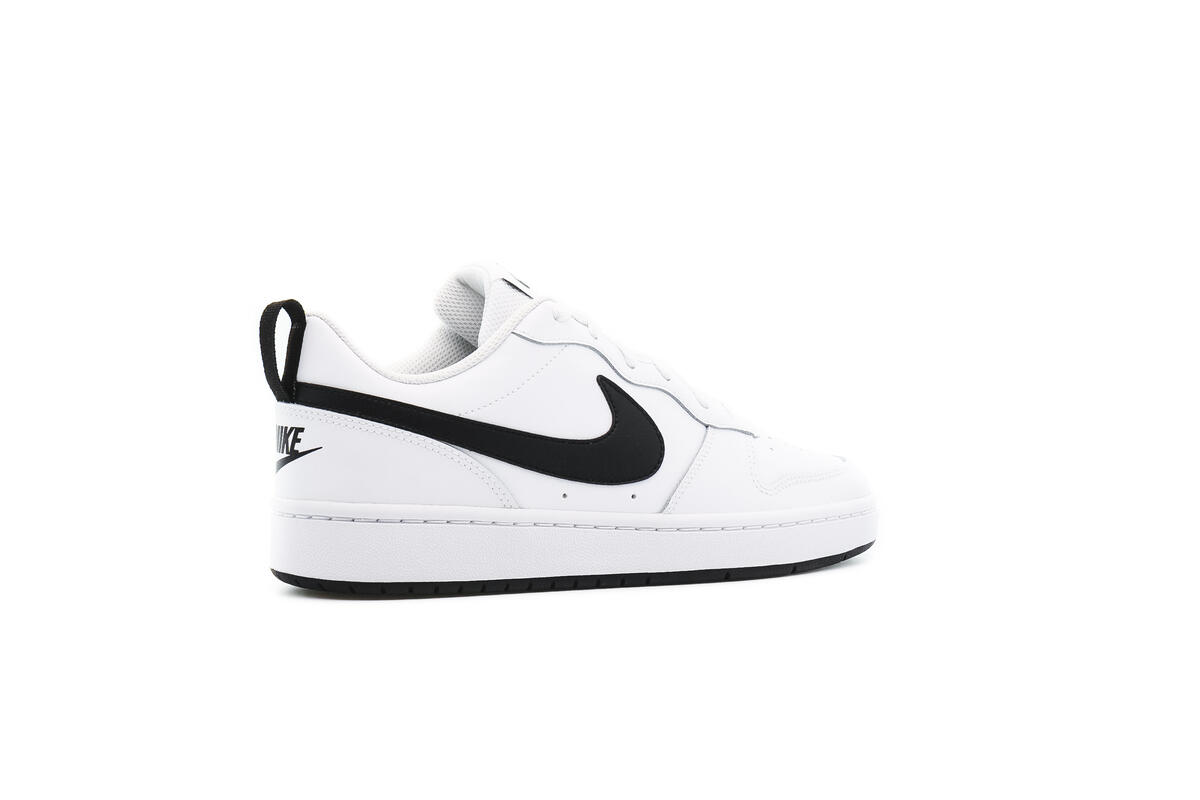 Nike Court Borough Low 2 Grade School White / Black - Image 19