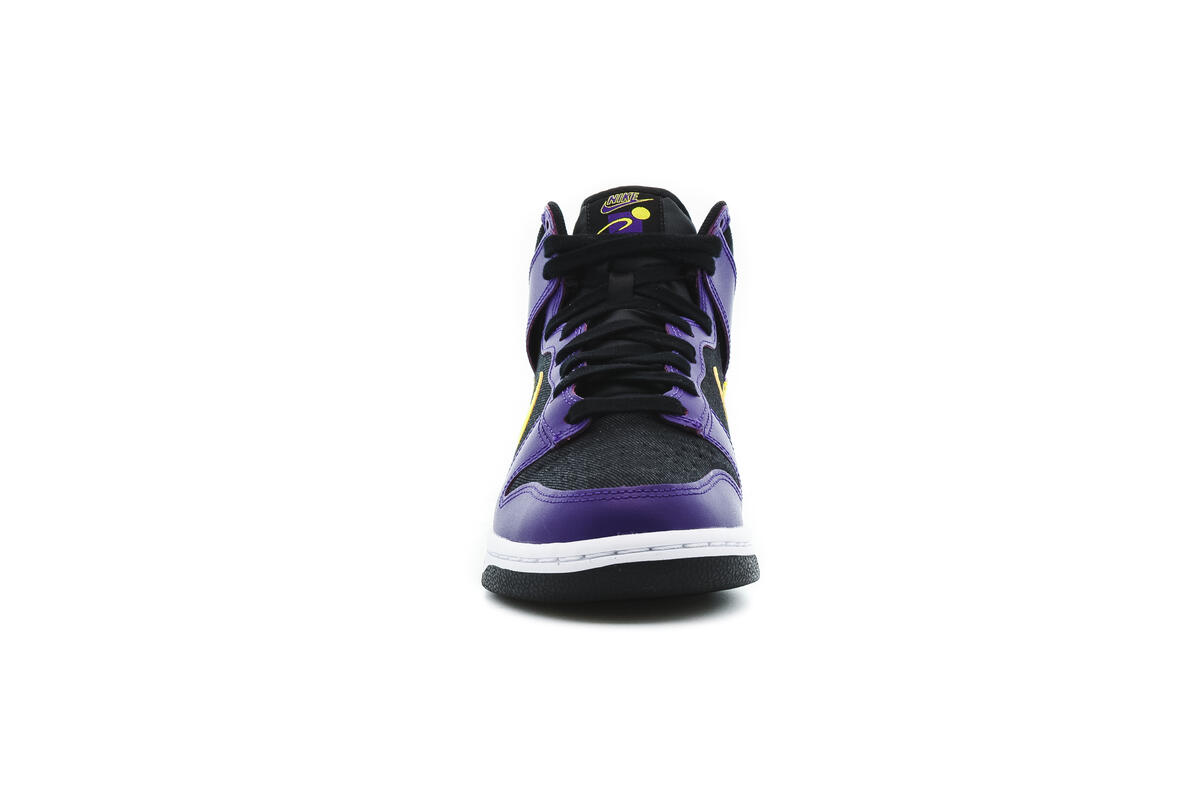 Nike Dunk High 'Black/Purple/Varsity Yellow' - Image 5