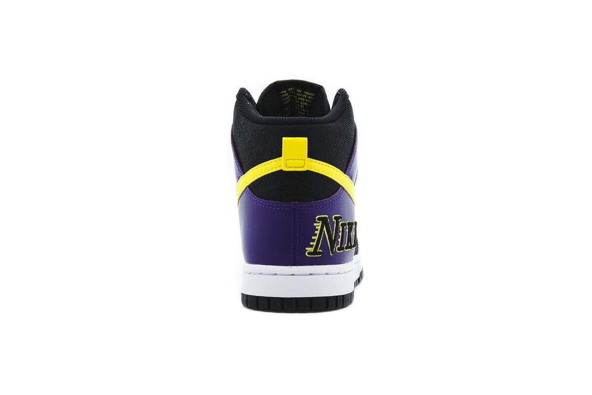 Nike Dunk High 'Black/Purple/Varsity Yellow' - Image 11